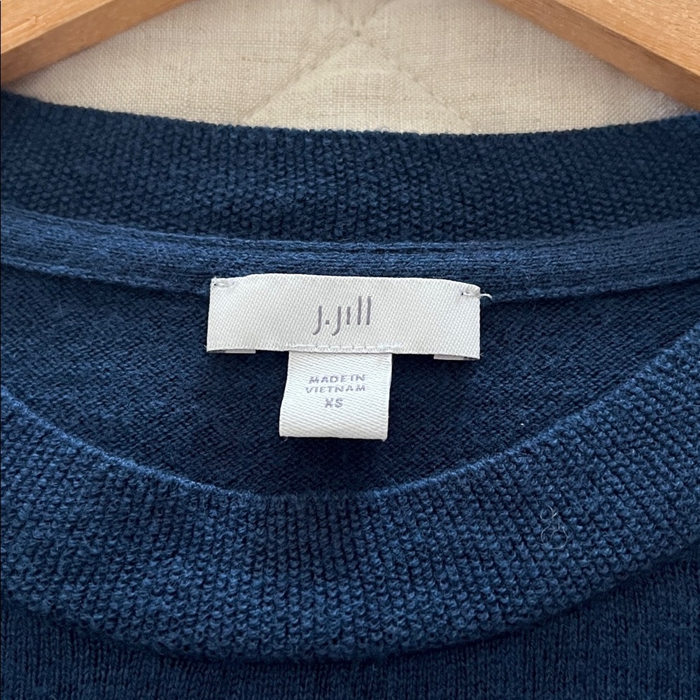 J. Jill Deep Blue Knit Sweater
